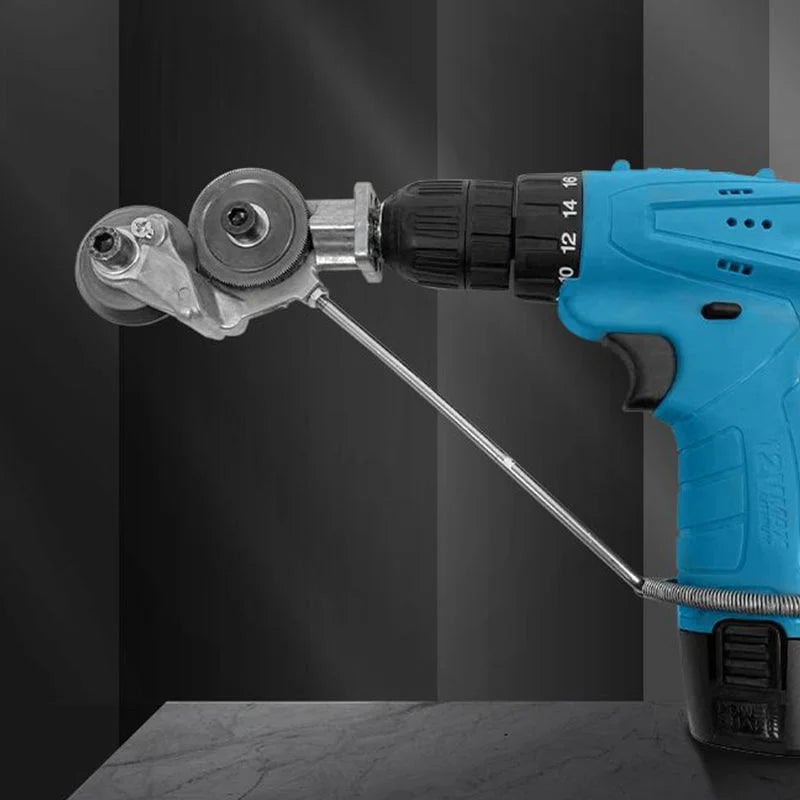 DrillShear – Aditamento cortador de metal para taladro eléctrico