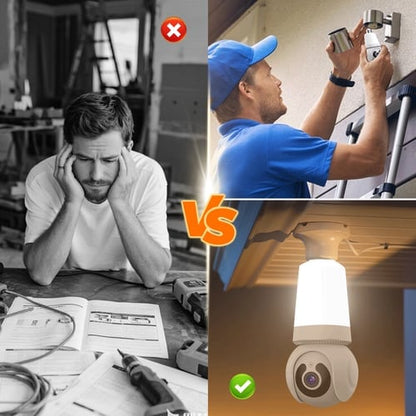 LumiGuard – Cámara de seguridad inteligente inalámbrica con bombilla