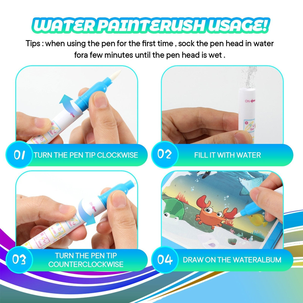 MagicSplash - Aventura de dibujo acuático para niños