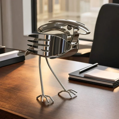 RobinForge – Escultura de petirrojo de metal reciclado hecha a mano