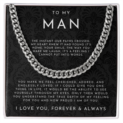 ForeverHim – Significativo Collar “Para Mi Hombre”