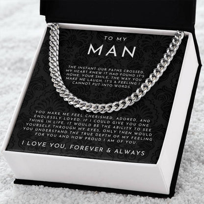 ForeverHim – Significativo Collar “Para Mi Hombre”