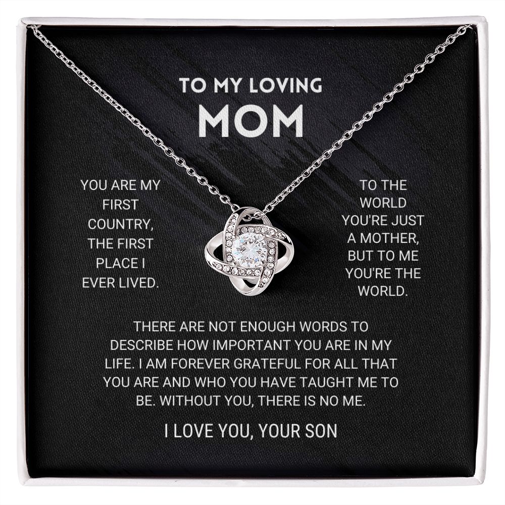 ForeverMom – Regalo de Collar Nudo de Amor Sincero