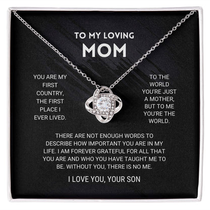 ForeverMom – Regalo de Collar Nudo de Amor Sincero