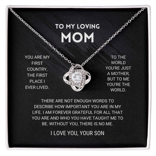 ForeverMom – Regalo de Collar Nudo de Amor Sincero