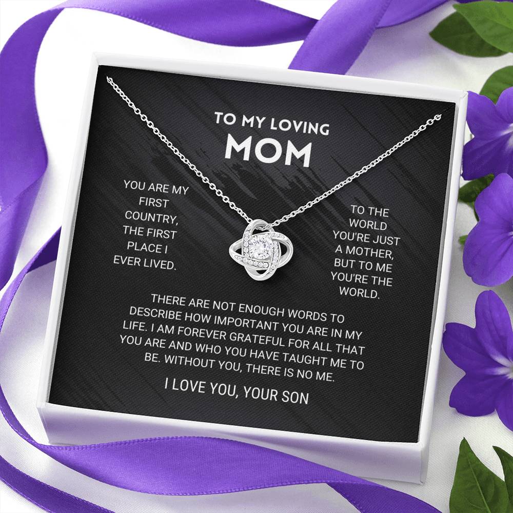 ForeverMom – Regalo de Collar Nudo de Amor Sincero