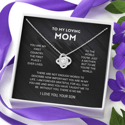 ForeverMom – Regalo de Collar Nudo de Amor Sincero