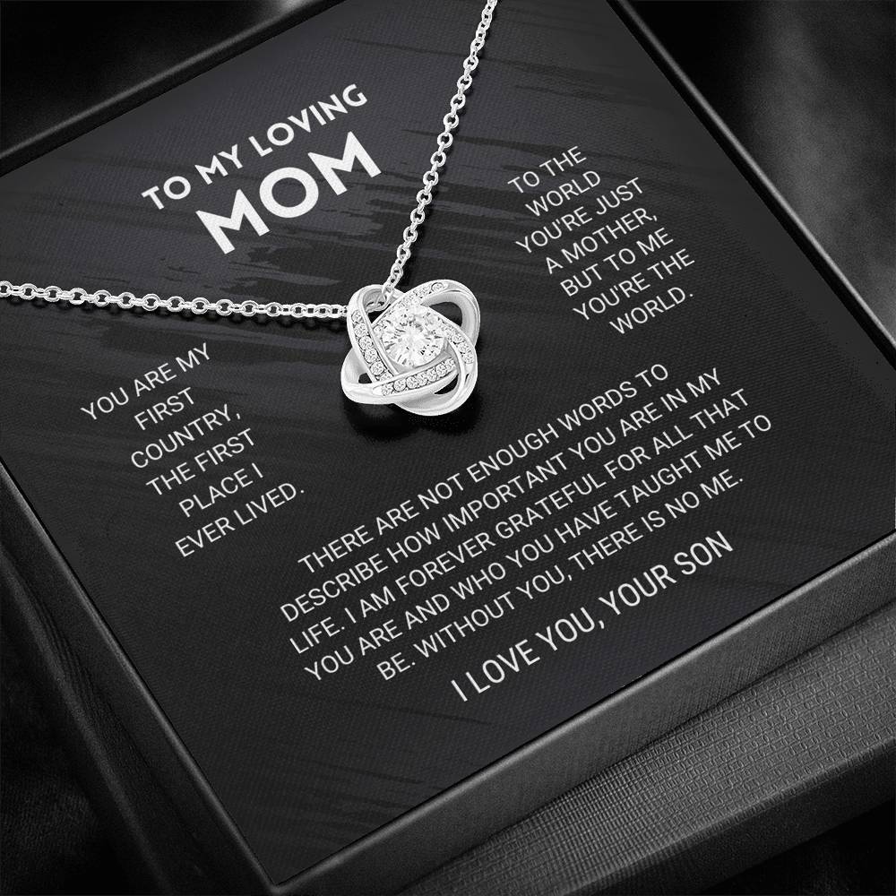 ForeverMom – Regalo de Collar Nudo de Amor Sincero