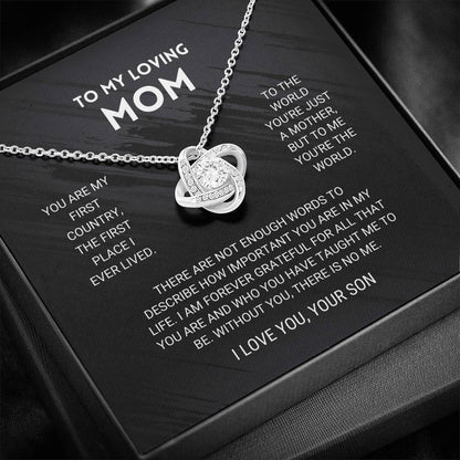 ForeverMom – Regalo de Collar Nudo de Amor Sincero
