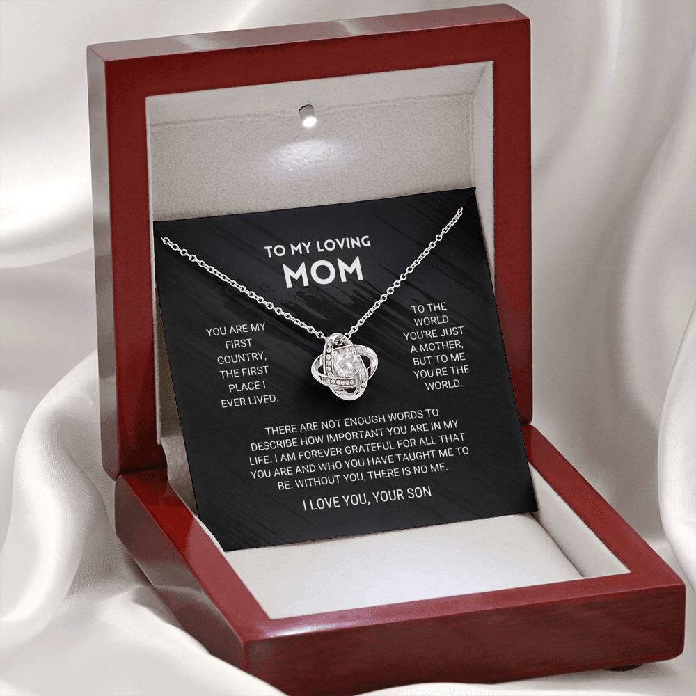 ForeverMom – Regalo de Collar Nudo de Amor Sincero