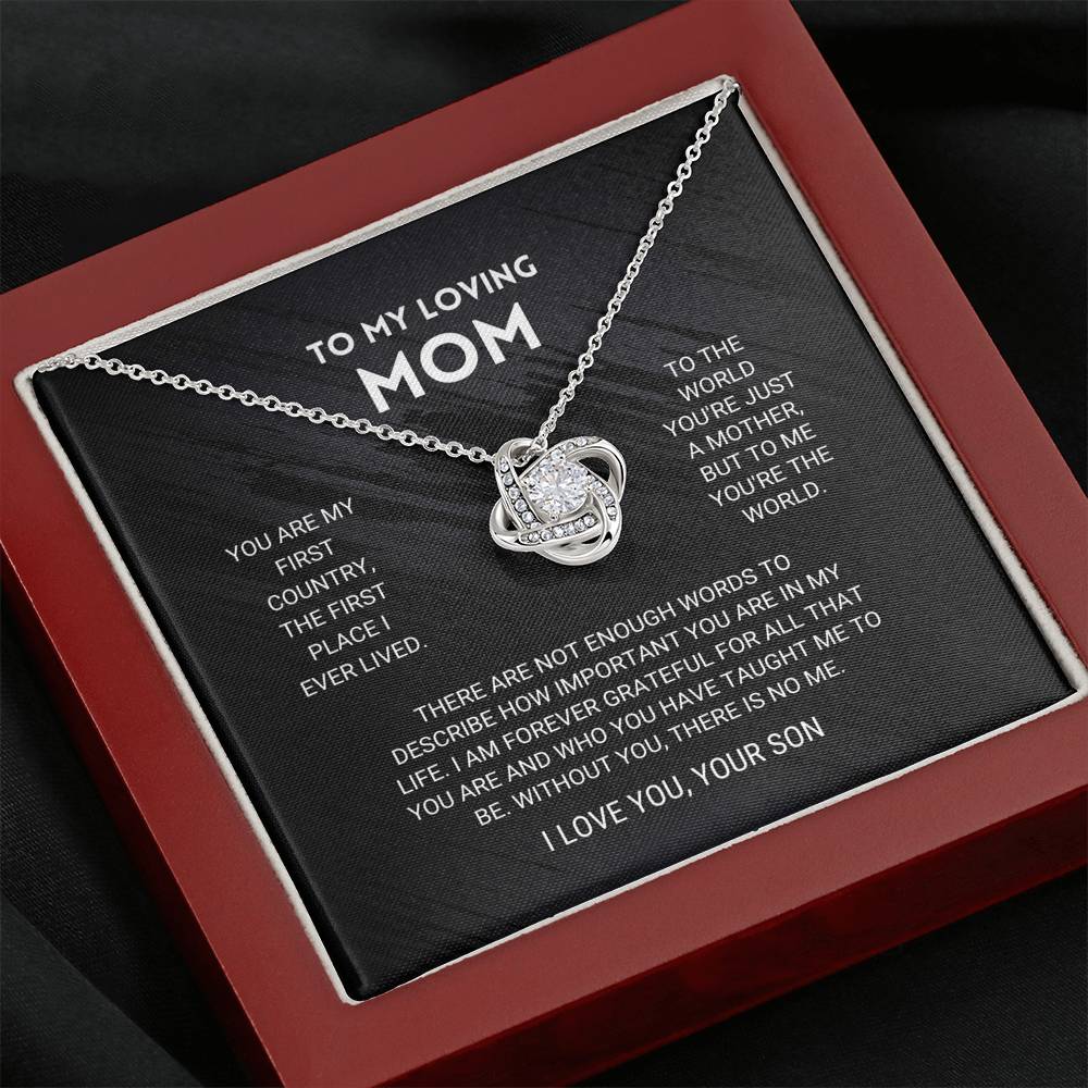 ForeverMom – Regalo de Collar Nudo de Amor Sincero