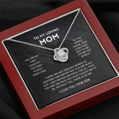 ForeverMom – Regalo de Collar Nudo de Amor Sincero