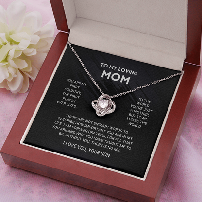 ForeverMom – Regalo de Collar Nudo de Amor Sincero