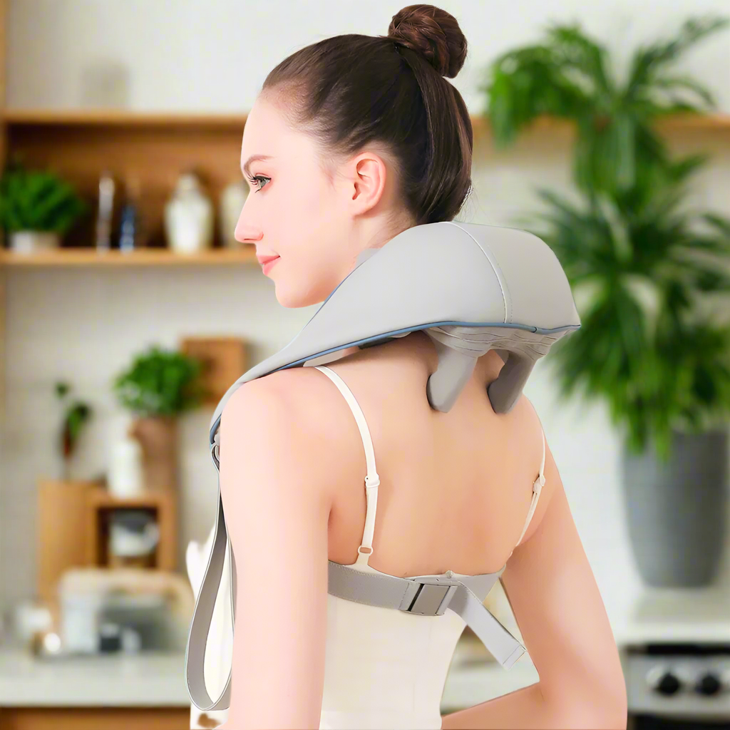 FlexiRelief – Wiederaufladbares Nacken- & Schultermassagegerät