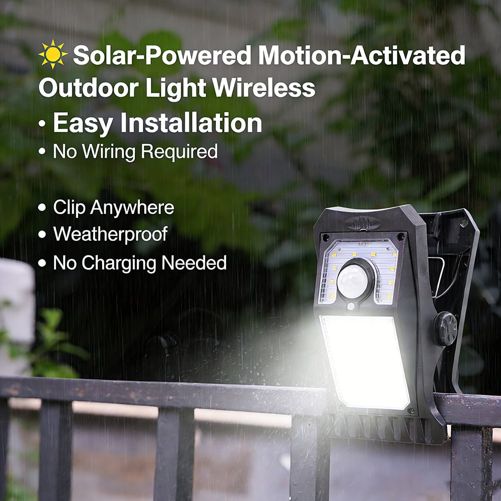 SunSense - Luces solares automáticas con sensor de movimiento para jardín