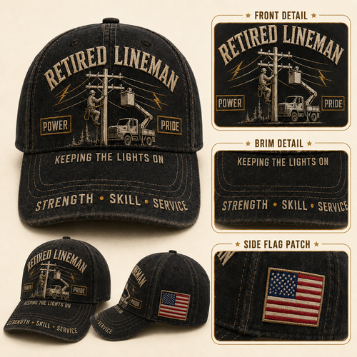 PowerGuard – Gorra conmemorativa del liniero jubilado