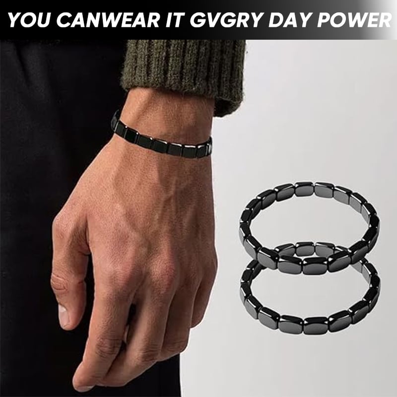 AuraLink – Pulsera de hematita para protección y energía