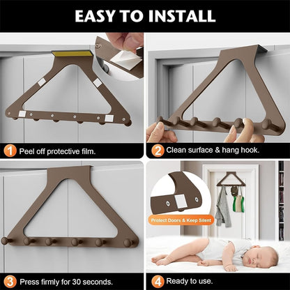 ClutterFree – Organizador colgante de puerta que ahorra espacio