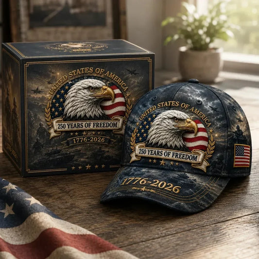 FreedomEagle – Gorra Patriótica de 250 Años de Herencia