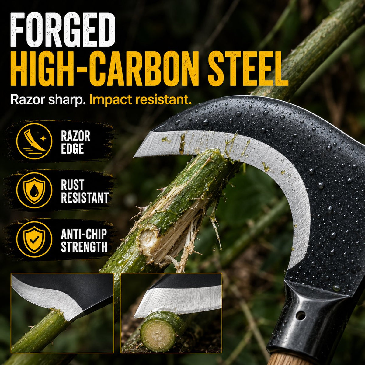 TimberClaw – Hacha de desbroce de doble filo