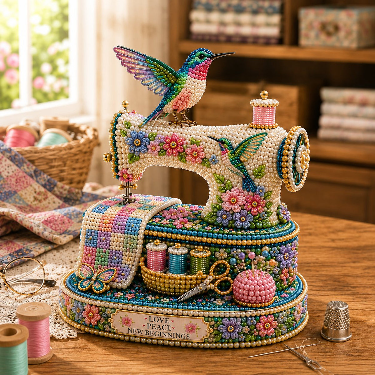 SpringBloom – Máquina de coser colibrí 3D DIY