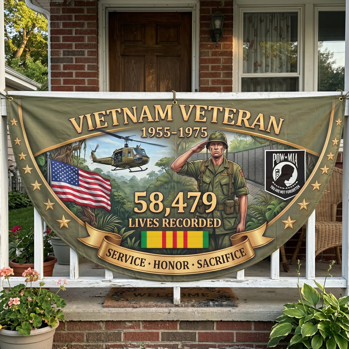 FreedomEcho – Estandarte en homenaje a los veteranos de Vietnam