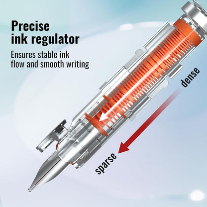 InkGlide – Einziehbares Füllhalter-Set mit feiner Feder