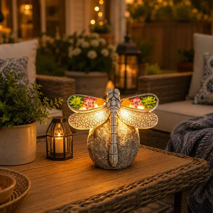 GlowWing – Luz solar para jardín con forma de libélula