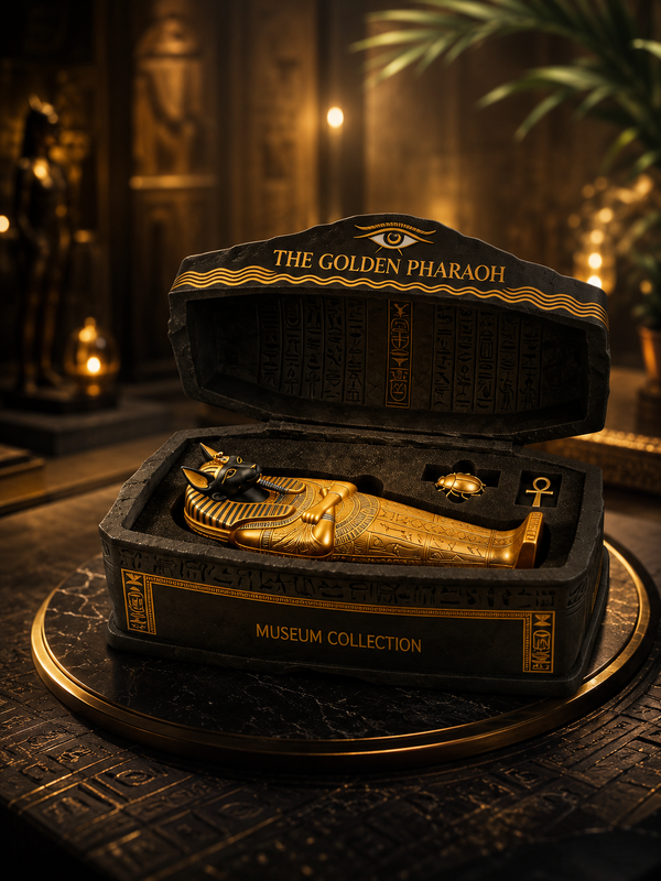 PharaohGuard – Colección de Sarcófagos Anubis Dorado