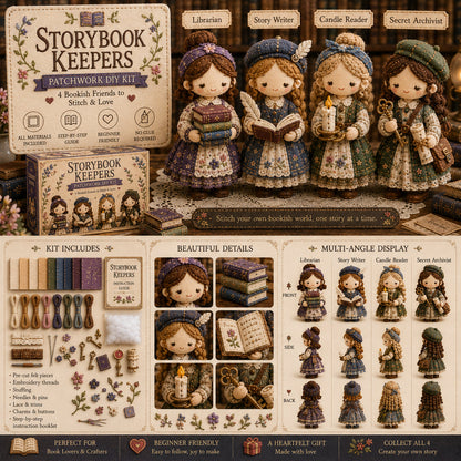 TinyWorlds – Colección de kits de manualidades DIY de patchwork acogedor