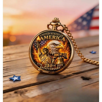 LibertyChrono – Reloj de Bolsillo 250 Aniversario de EE. UU.