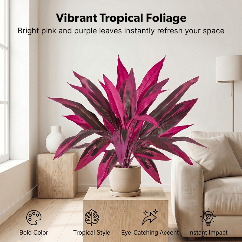 UrbanJungle – Juego de dúo de plantas tropicales artificiales