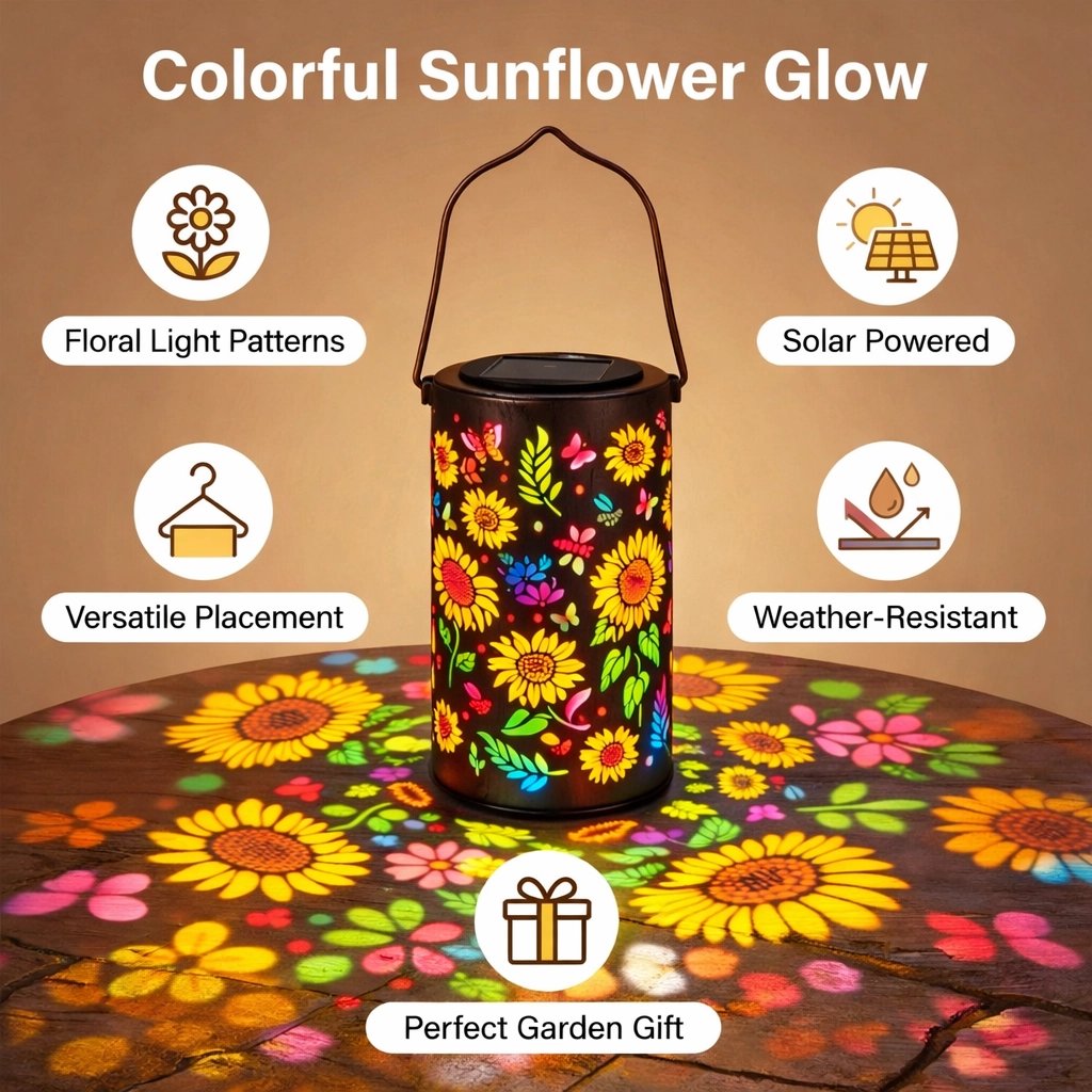 BloomLight – Linterna solar para exteriores