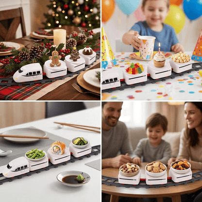 FunRail – Servierset mit rotierendem Essenszug