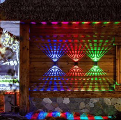 BrightRay – Solar-Wandleuchten für den Außenbereich, 4 LEDs