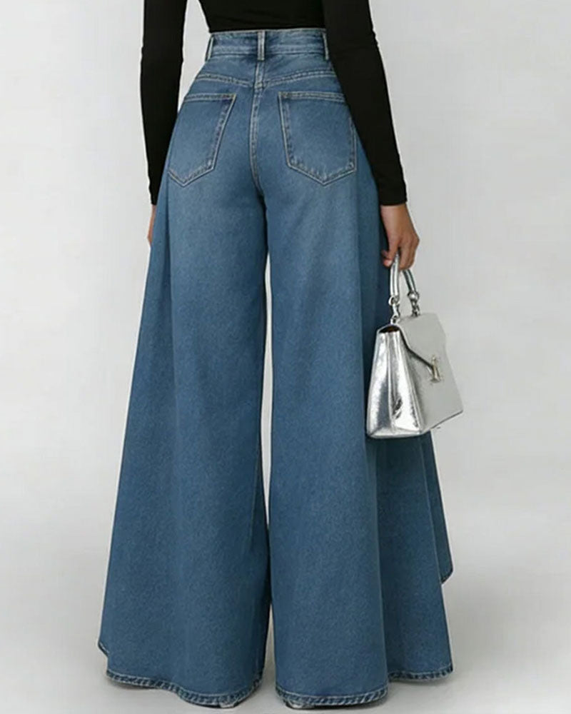 DreamDrape - Pantalones Fluidos de Pierna Ancha