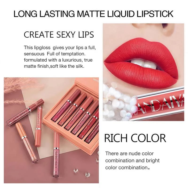 MatteVibe – Set de Labiales de Alta Pigmentación