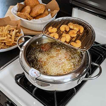 CookForge – Sistema de sartén y rejilla de control de aceite de acero inoxidable de primera calidad