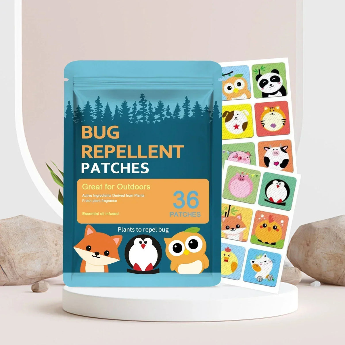 BuzzAway – Mückenschutz-Sticker für Kinder (36 Stück)