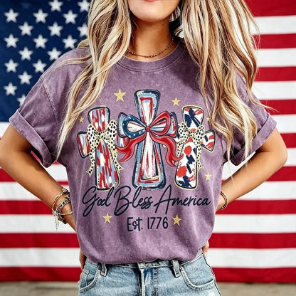 GodBless – Camiseta vintage de mujer del 250.º aniversario