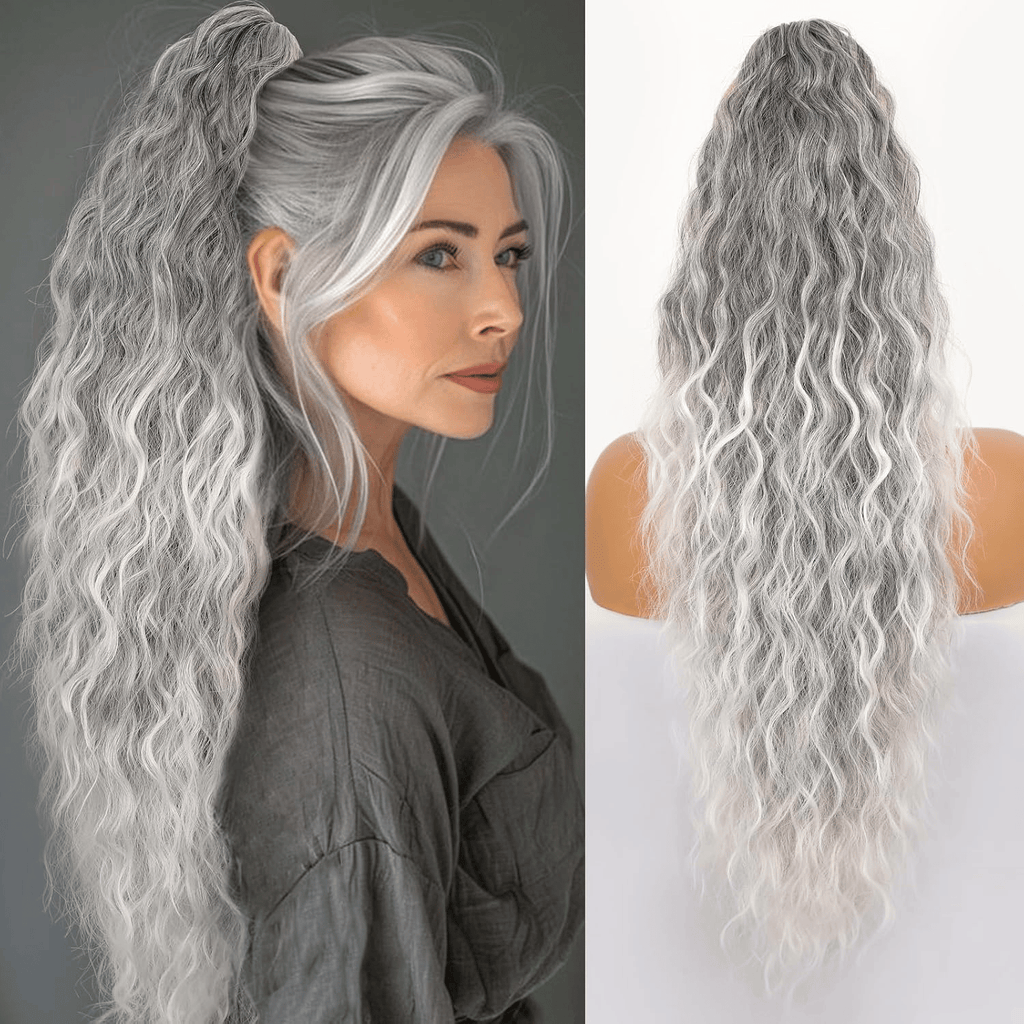 SilkiPony – Extensión de Cola de Caballo de Cabello Natural