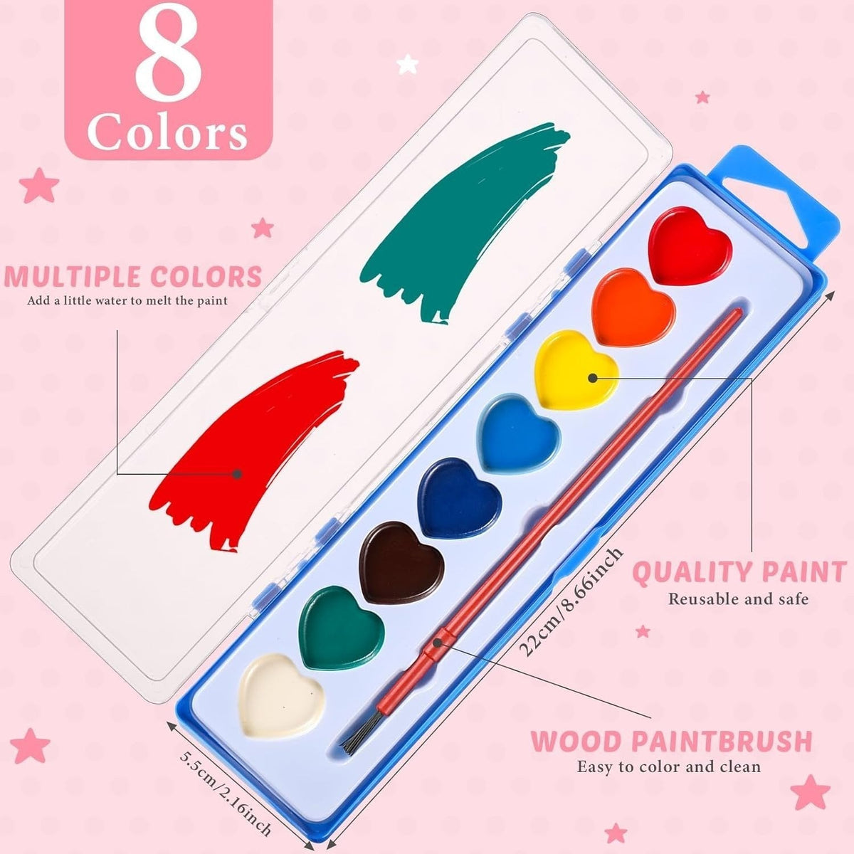 🎨Mini-Aquarellfarbkasten 2026 zum Valentinstag | Romantisches Kunstgeschenk💖
