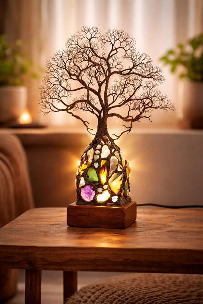 LumiTree – Lámpara elegante de cristal con forma de árbol