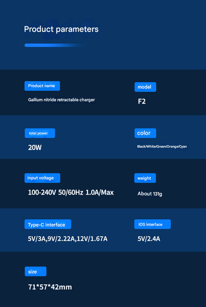 VistaDrive – Hub de carga PD retráctil todo en uno