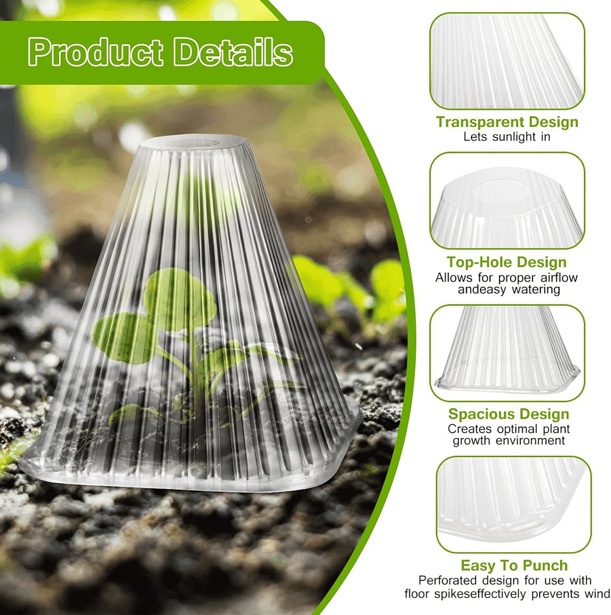 EcoBloom – Cubiertas Reutilizables para Plantas de Invernadero