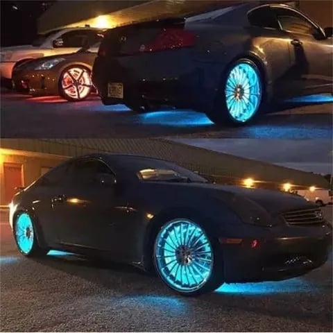 Luces NeonSpin – Brillo LED para Válvulas de Neumáticos