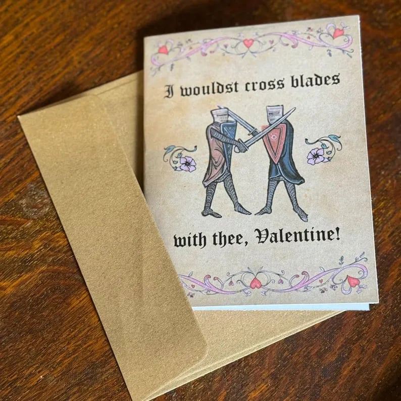 🔥HEISSER SALE 50% RABATT – Mittelalterliche Valentinskarten