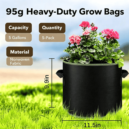 GardenFlow – Bolsas de cultivo reutilizables para raíces sanas