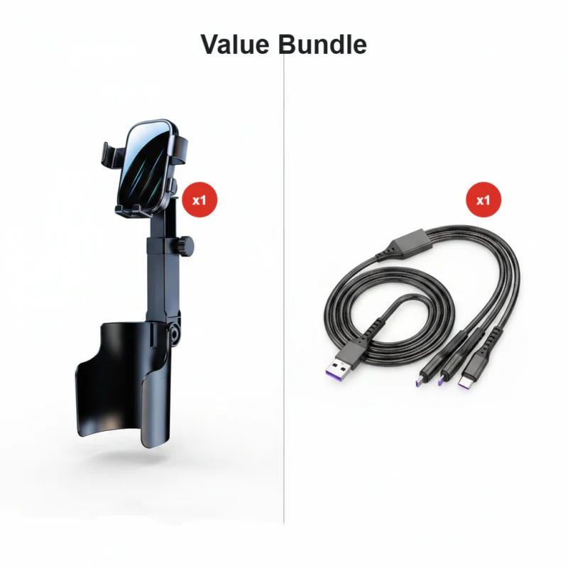 AutoGrip – Universelle 360°-Handyhalterung für den Getränkehalter