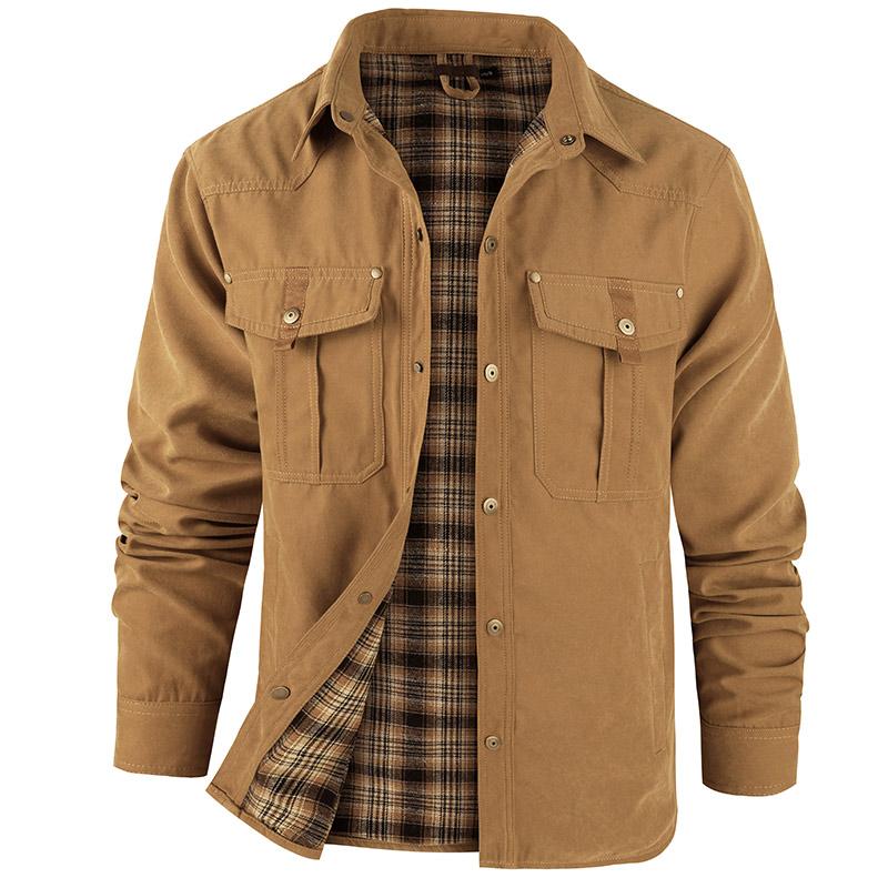 VistaWork – Camisaco utilitario versátil con forro de franela